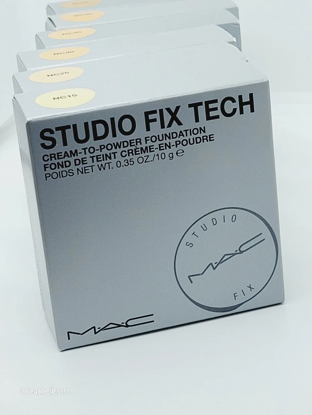 NC25 Mac Studio Tech Fix Cream To Powder Foundation Light Peach Brand New Boxed